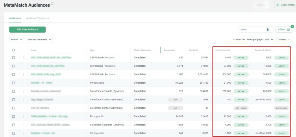 metamatch example
