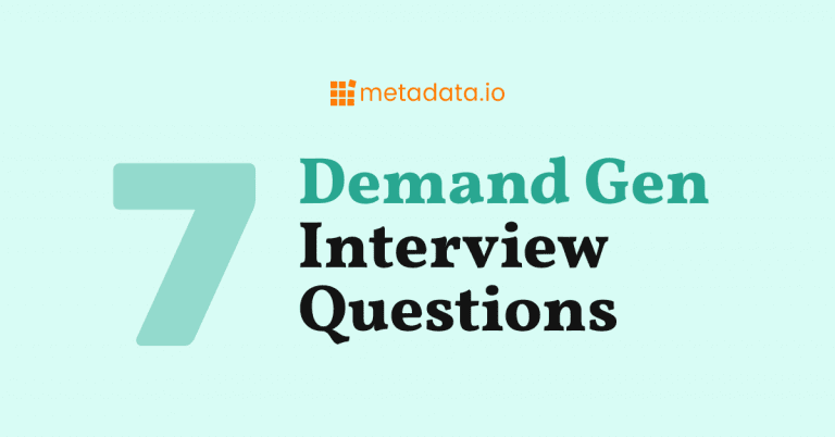 demand gen manager interview questions