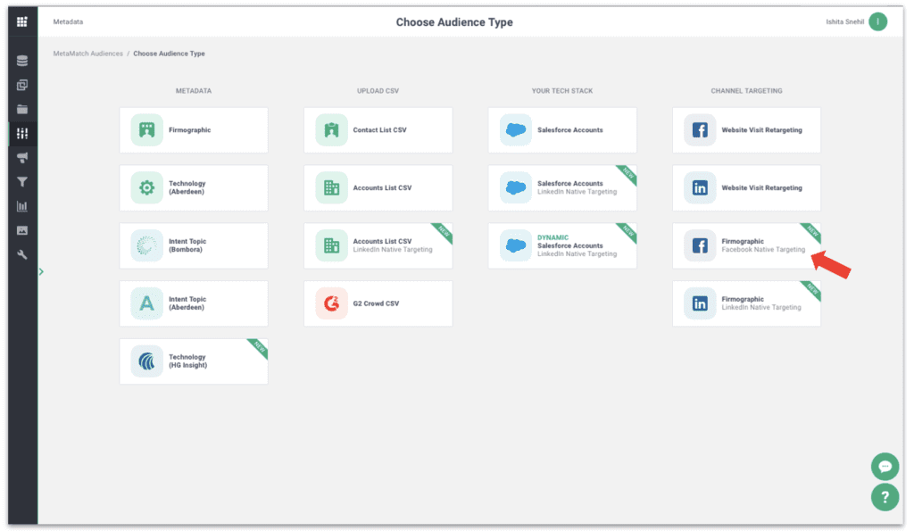 Facebook - Native Targeting from Metadata Platform