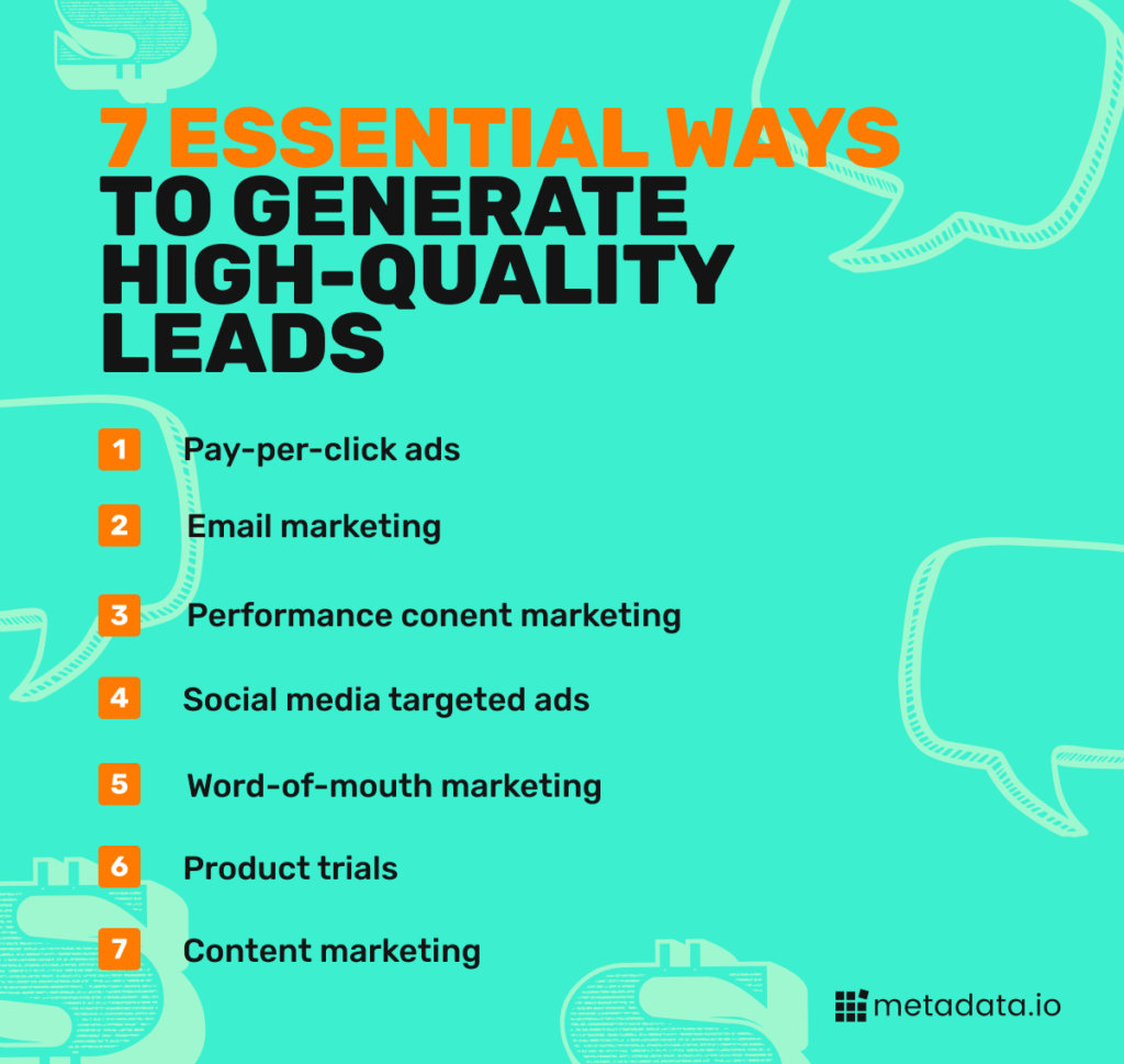 get high quality leads