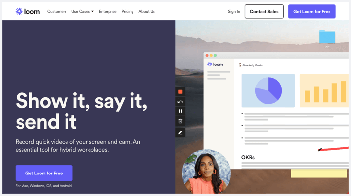 loom website screenshot