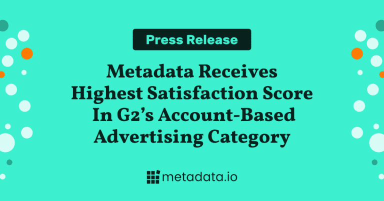 G2 Summer 2021 - Metadata - Account-Based Advertising Leader